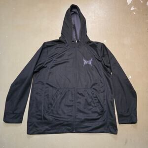 Tapout MMA Long Sleeve Full Zip Hooded Jacket in Black Men's Size XL‎